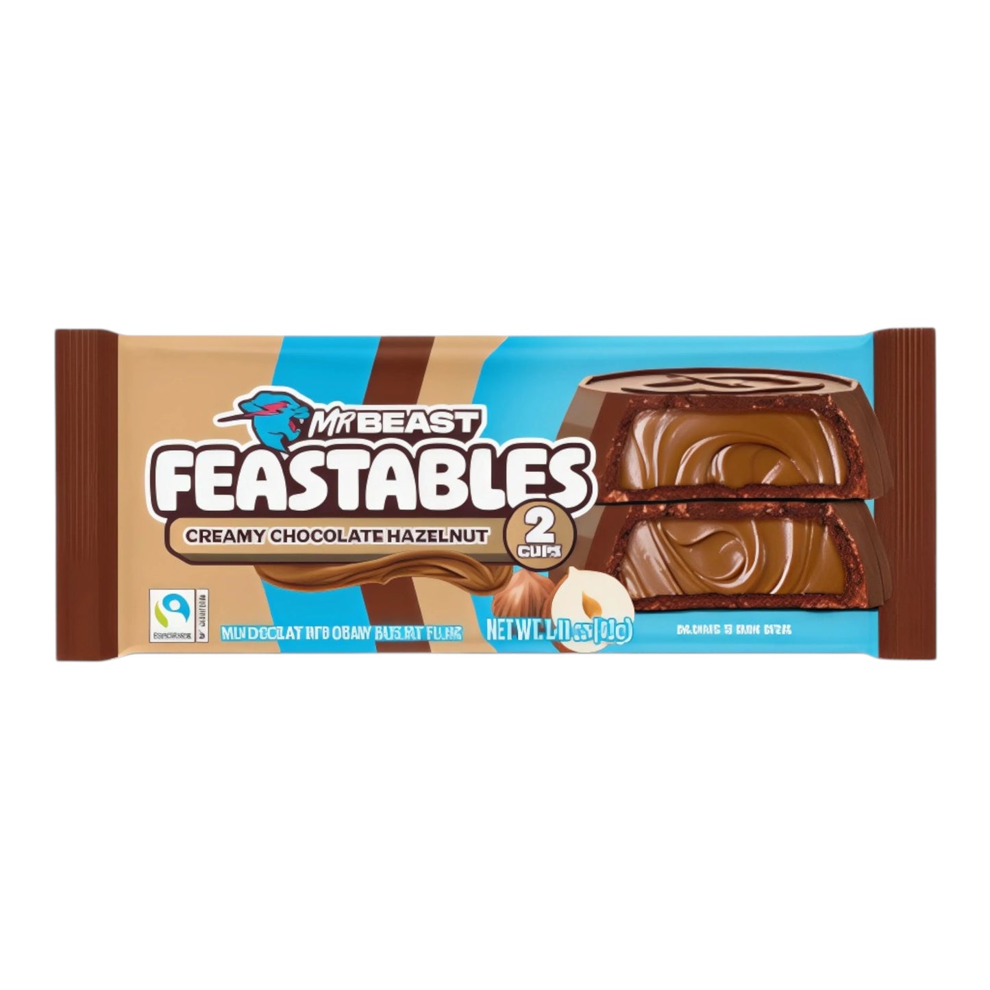 MrBeast Feastables Cups Creamy Chocolate Hazelnut 20g