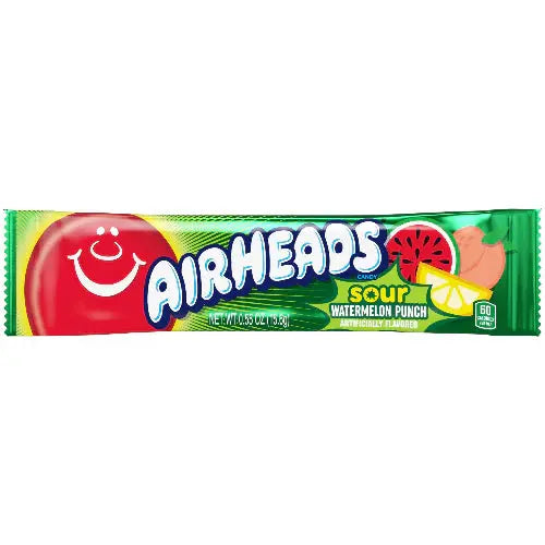 Barra Airheads Sabor Sandía Ácida 16g OhMyCandyBox