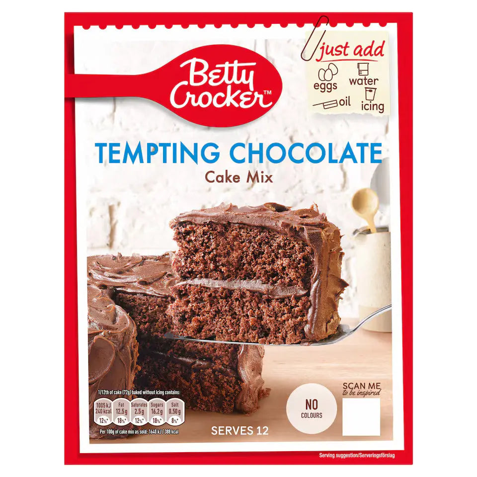 Mezcla para Pastel Betty Crocker Chocolate Tentador 425g OhMyCandyBox
