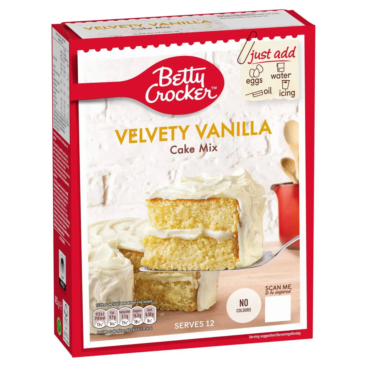 Betty Crocker Cake Mix Velvety Vanilla 425g OhMyCandyBox