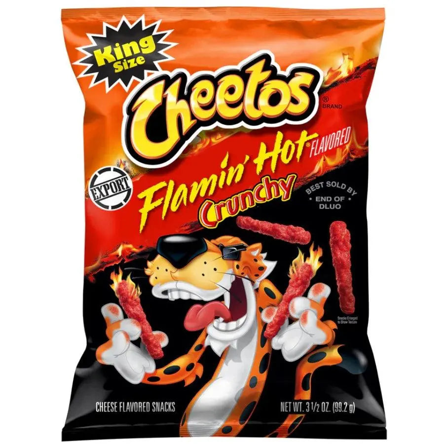 Cheetos Flamin' Hot Crunchy Cheese 99g OhMyCandyBox