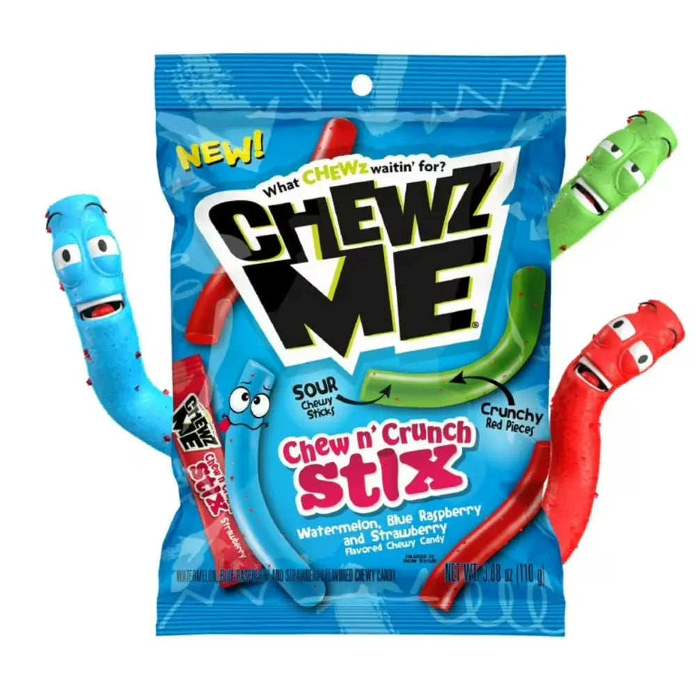 Chewz Me Chew N' Crunch Stix 110g OhMyCandyBox