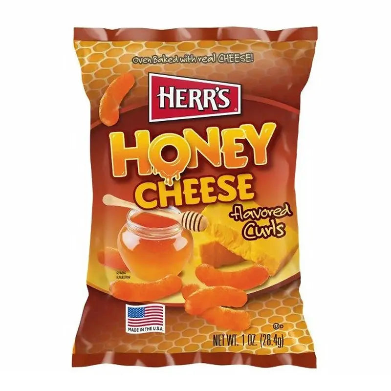 Herr's Cheese Curls Miel Queso 28g OhMyCandyBox