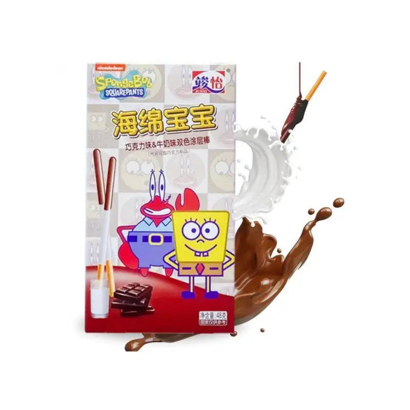 Junyi Leche y Chocolate Spongebob Squarepants 48g OhMyCandyBox