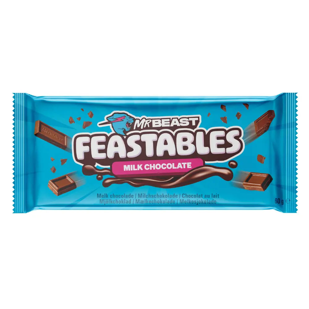 MrBeast Feastables Chocolate con Leche 60g OhMyCandyBox