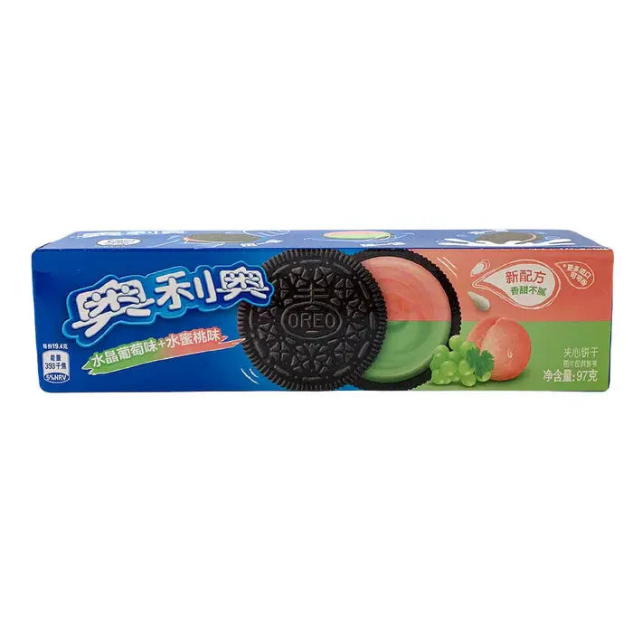 Oreo Doble Uva Cristal y Durazno Crema 97g OhMyCandyBox