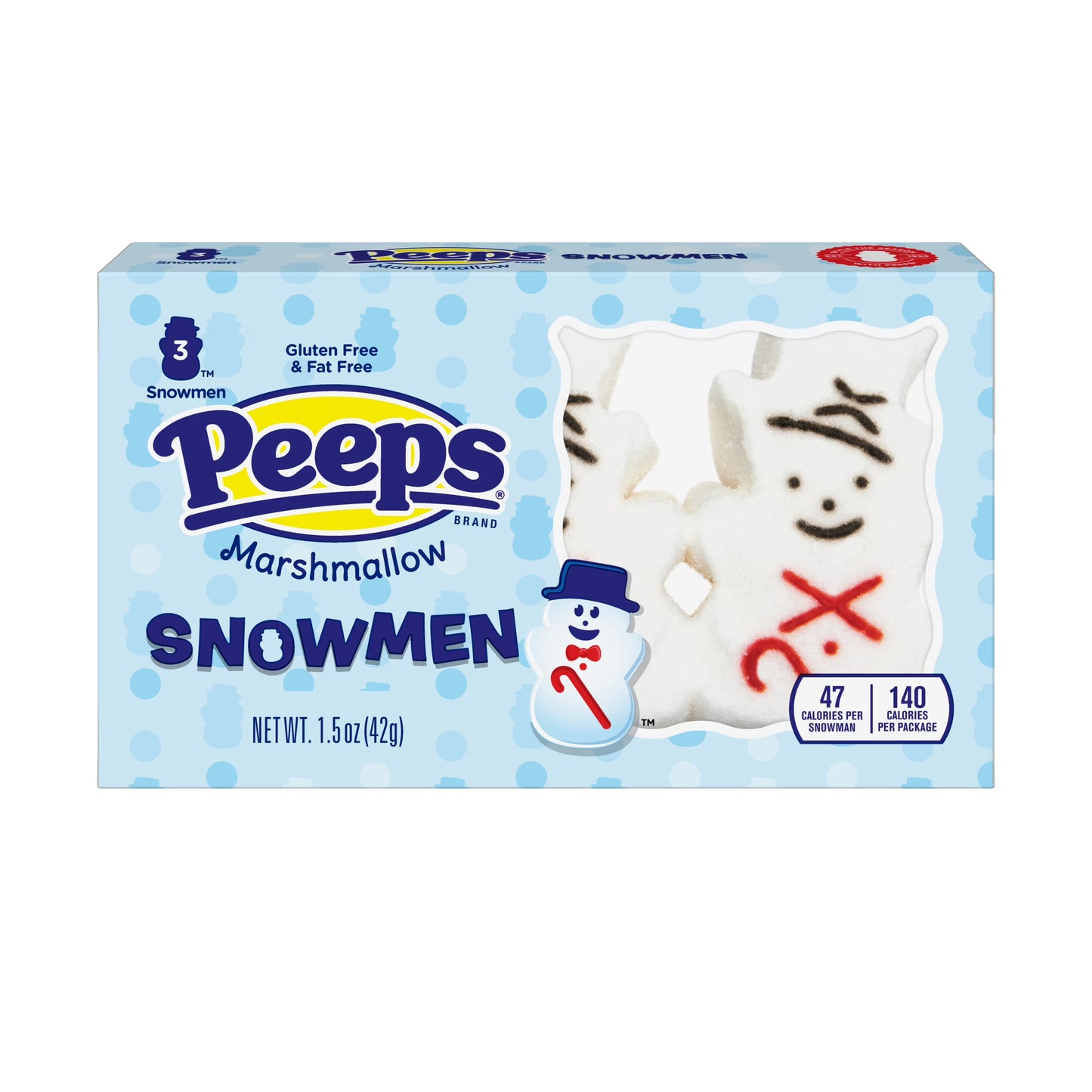 Peeps Marshmallow Snowmen 3 Pack 42g