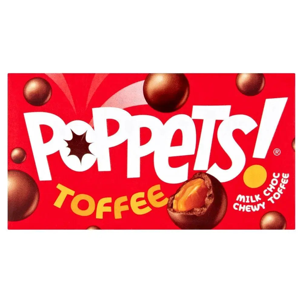 Poppets Toffee Masticable Cubierto de Chocolate con Leche 39g OhMyCandyBox
