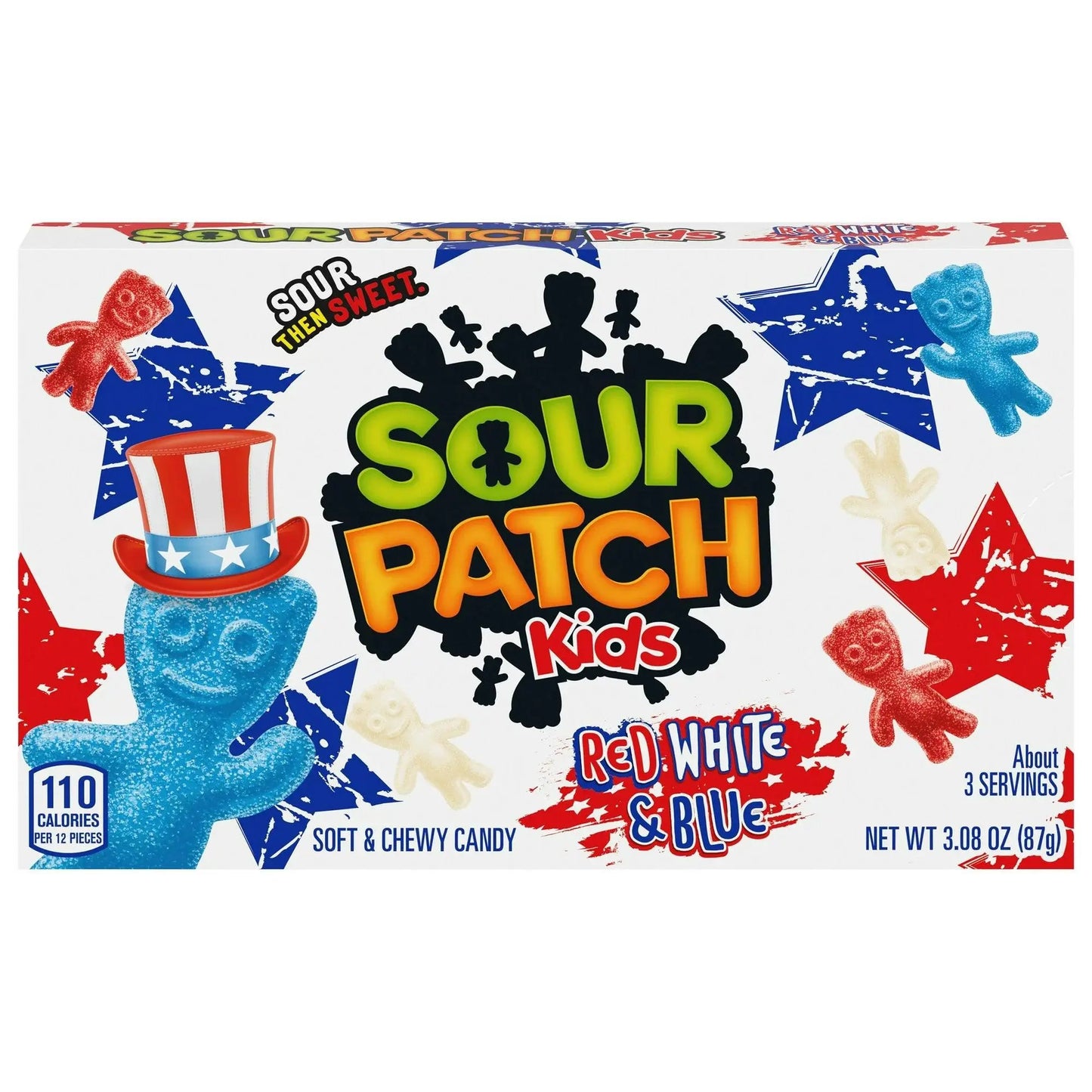 Sour Patch Kids Rojo, Blanco y Azul 97g OhMyCandyBox