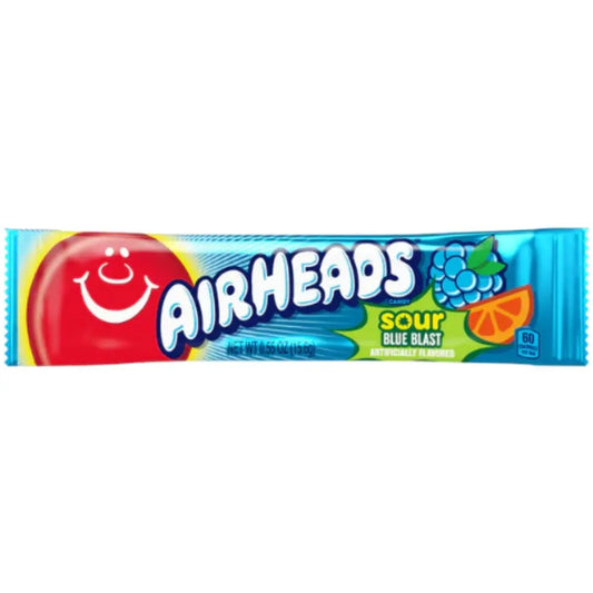 Barra Airheads Sour Blue Blast 16g OhMyCandyBox