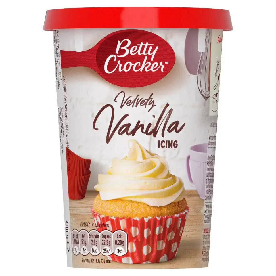 Betty Crocker Icing Vainilla 400g OhMyCandyBox