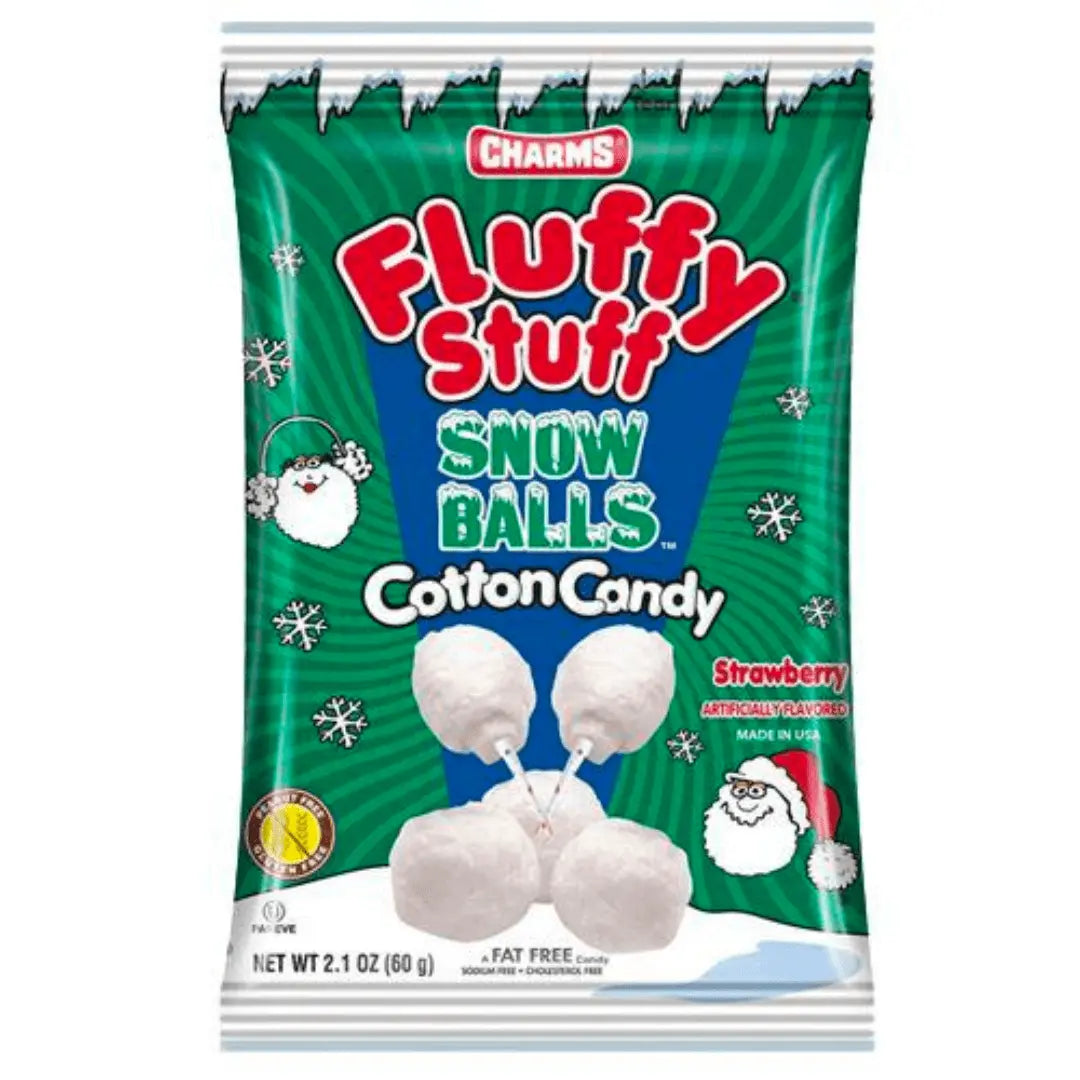 Charms Fluffy Stuff Bolas de Nieve de Algodón de Azúcar 60g OhMyCandyBox