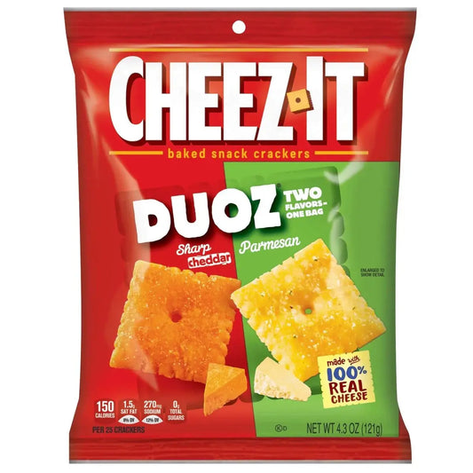 Cheez-It Duoz Cheddar Agudo Parmesano 121g OhMyCandyBox