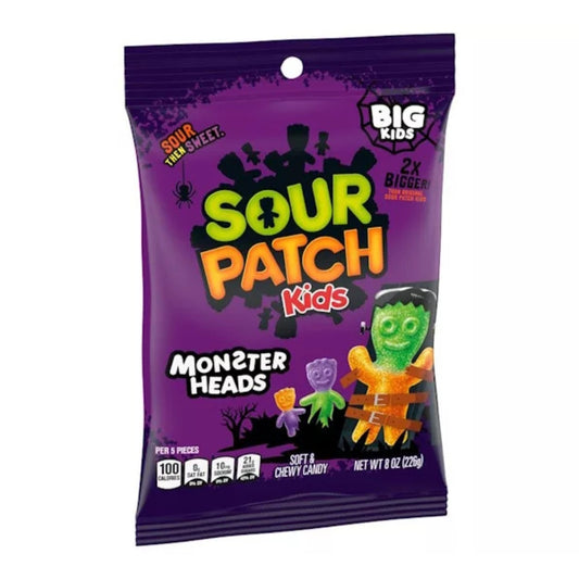 Sour Patch Kids Monster Heads Clipstrip 105g