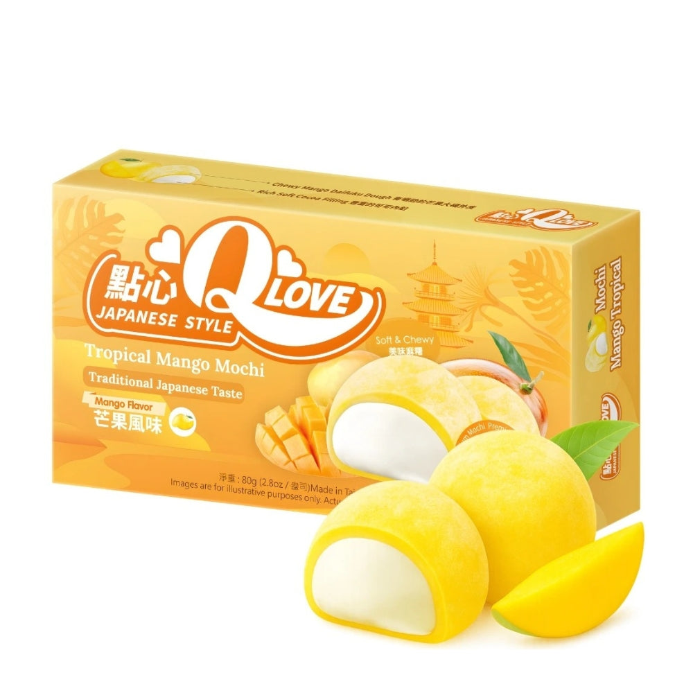 QLove Tropical Mango Mini Mochi 80g