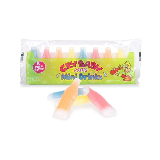 Paquete de Mini Bebidas Cry Baby Sour 8 79g OhMyCandyBox
