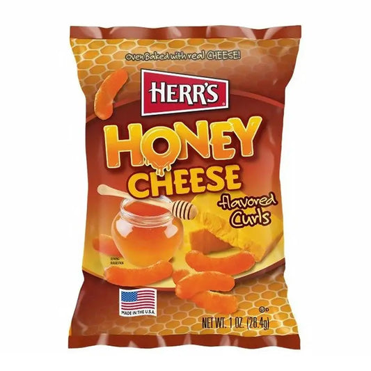 Herr's Cheese Curls Miel Queso 28g OhMyCandyBox