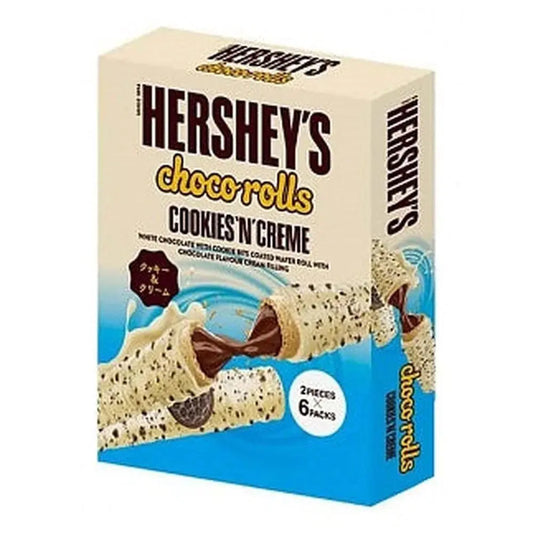 Hershey's Choco-Rolls Galletas 'N' Crema 108g OhMyCandyBox