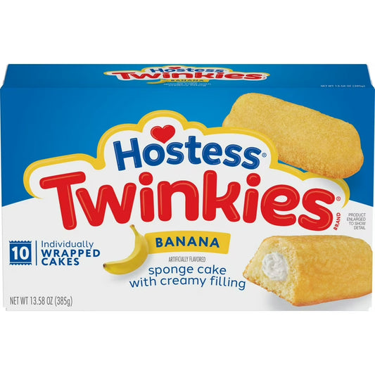 Hostess Twinkies Paquete Banana (10x38.5g) 385g OhMyCandyBox