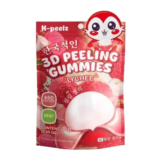 K-Peelz Lichi 3D Gominolas Exfoliantes 75g OhMyCandyBox