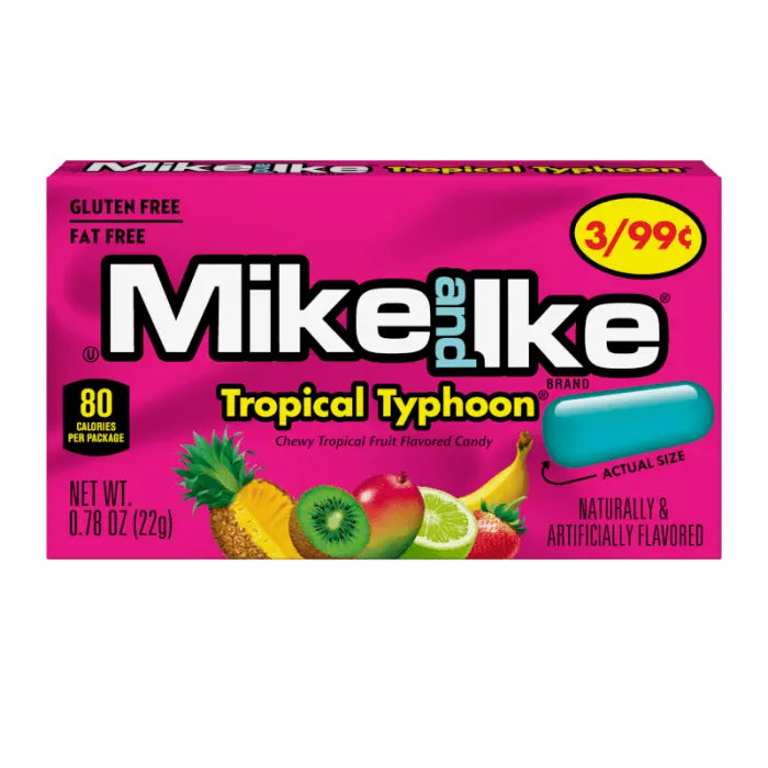 Mike and Ike Tifón Tropical 22g OhMyCandyBox