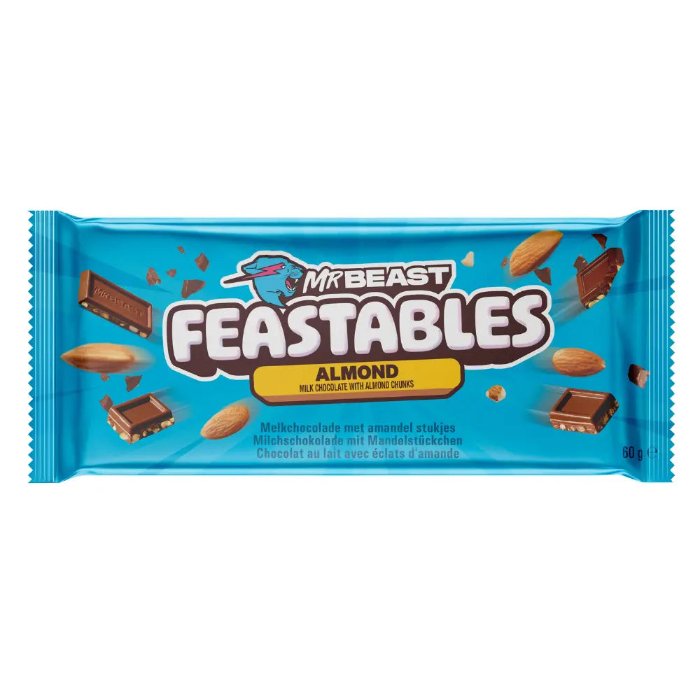MrBeast Feastables Almendra 60g OhMyCandyBox