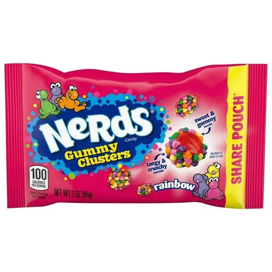 Nerds Gummy Clusters Bolsa Compartida 85g OhMyCandyBox