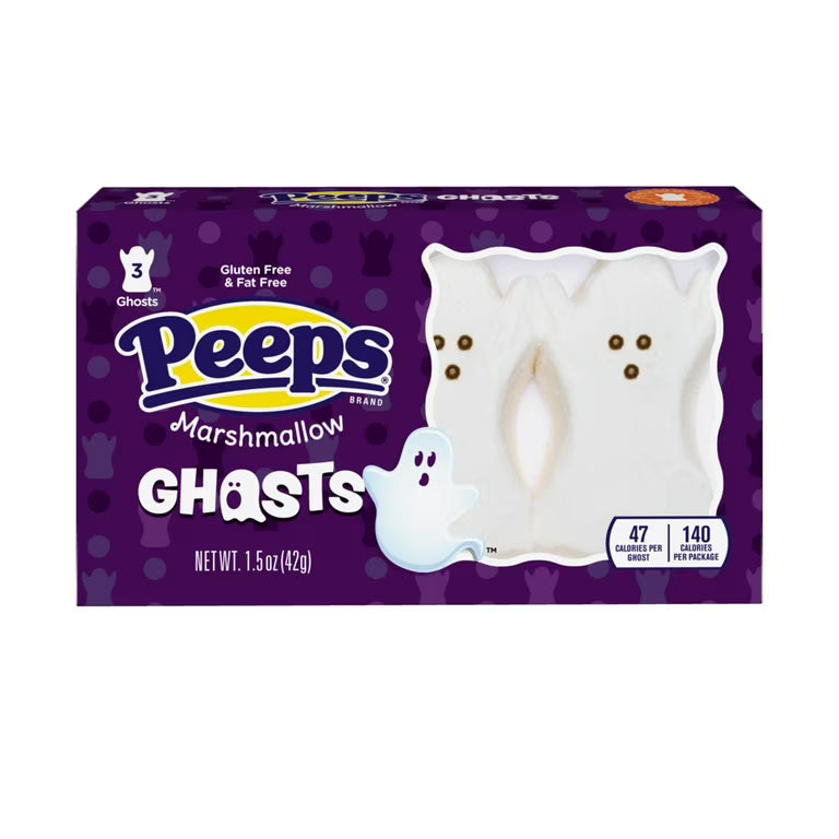 Peeps Fantasmas de Malvavisco (3ct) 43g OhMyCandyBox