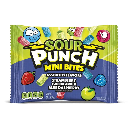 Sour Punch Mini Bites Sabores Variados 57g OhMyCandyBox