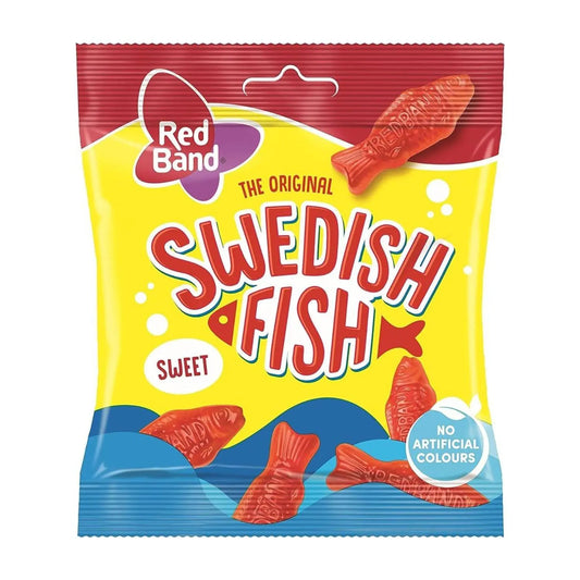Swedish Fish Red Band 100g OhMyCandyBox