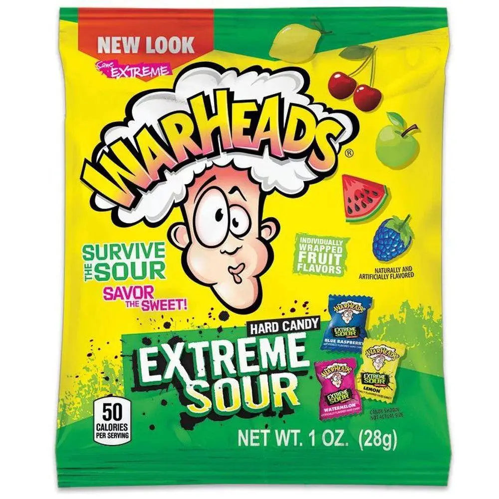Warheads Extreme Sour Hard Candy 28g OhMyCandyBox