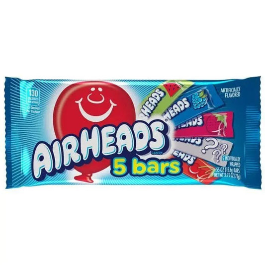 Barritas Airheads Sabores Variados 5 Pack 78g OhMyCandyBox