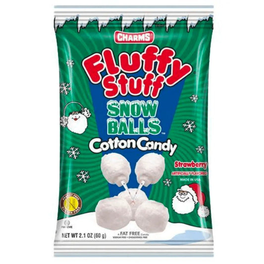 Charms Fluffy Stuff Bolas de Nieve de Algodón de Azúcar 60g OhMyCandyBox