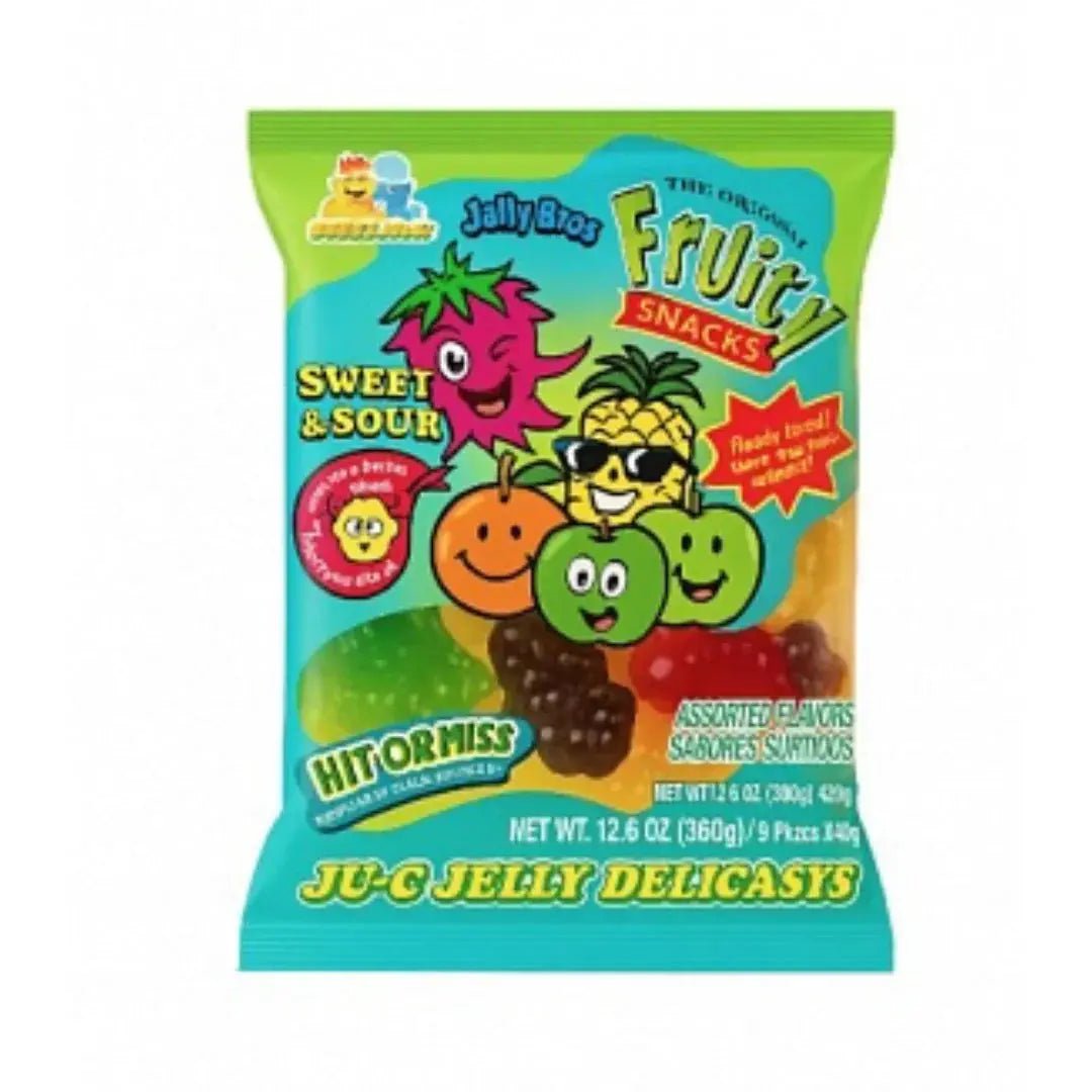 Din Don Fruity's Ju-C Dulce y Ácido 360g OhMyCandyBox