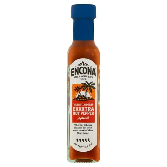 Encona West Indian Hot Pepper Sauce Extra Hot 142ml OhMyCandyBox