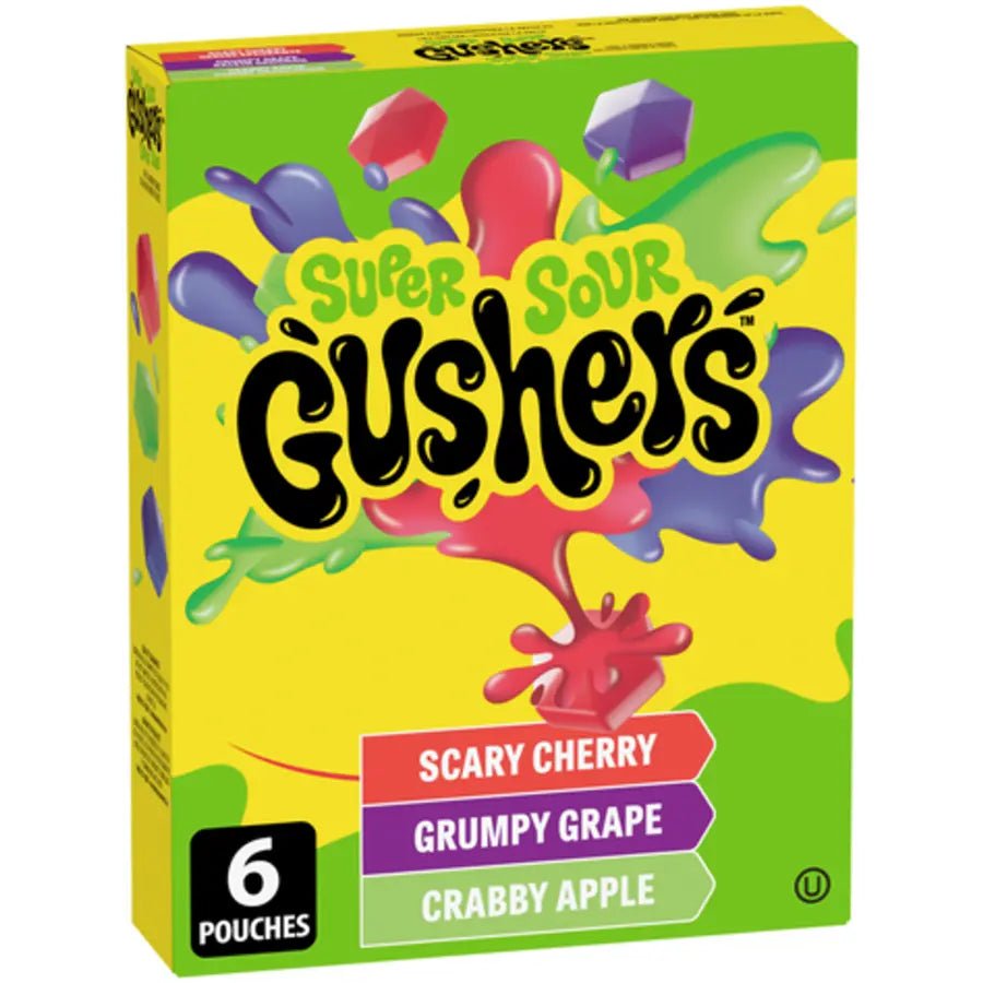 Gushers de Fruta Súper Ácidos 6 Pack 138g OhMyCandyBox