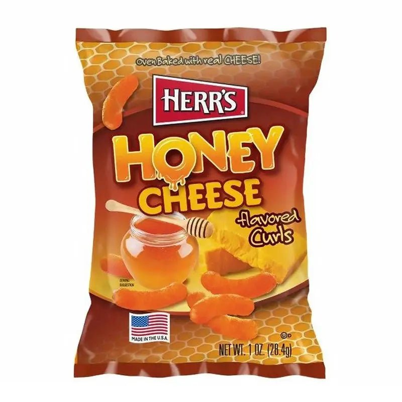 Herr's Cheese Curls Miel Queso 28g OhMyCandyBox