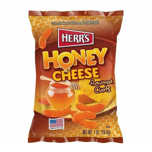 Herr's Cheese Curls Miel Queso 28g OhMyCandyBox