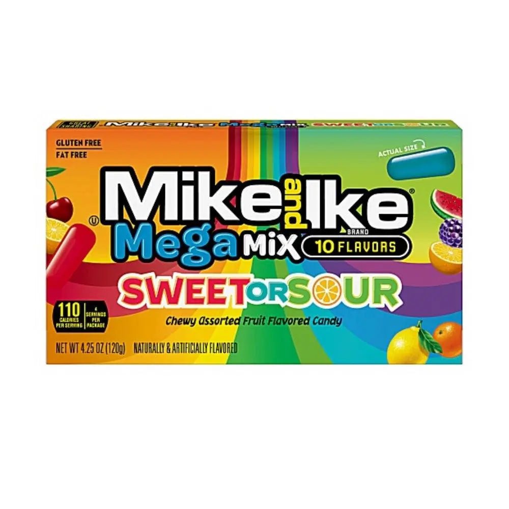 Mike and Ike Mega Mix Dulce o Ácido 120g OhMyCandyBox
