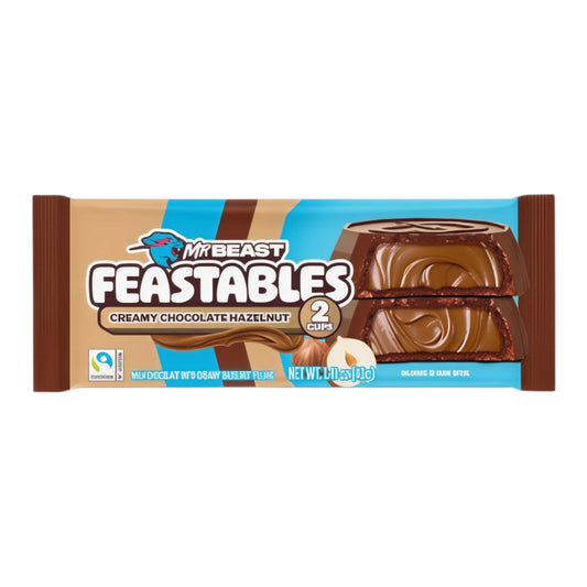 MrBeast Feastables Cups Creamy Chocolate Hazelnut 20g - OhMyCandyBox