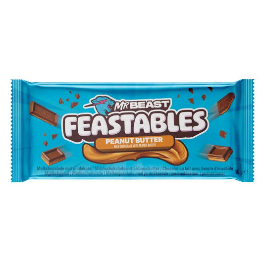 MrBeast Feastables Mantequilla de Cacahuete 60g OhMyCandyBox