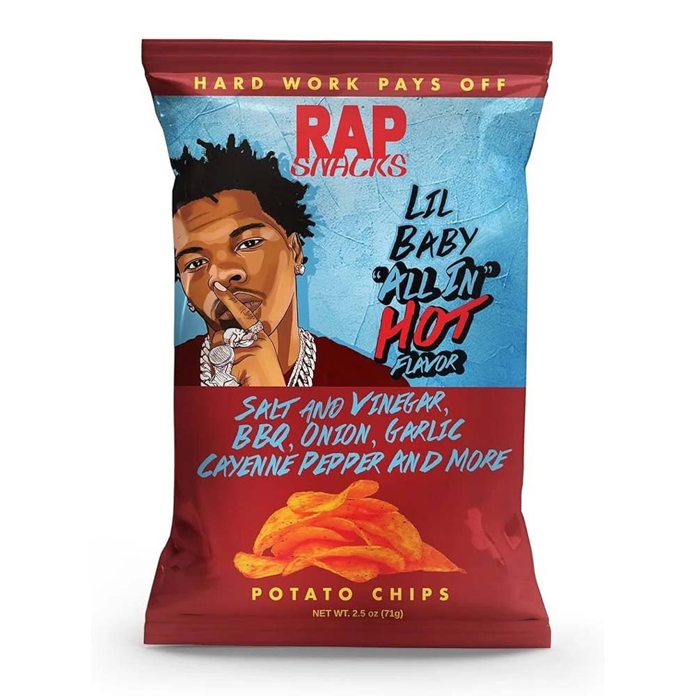 Rap Snacks Lil Baby "ALL IN" Hot Flavor 71g - OhMyCandyBox