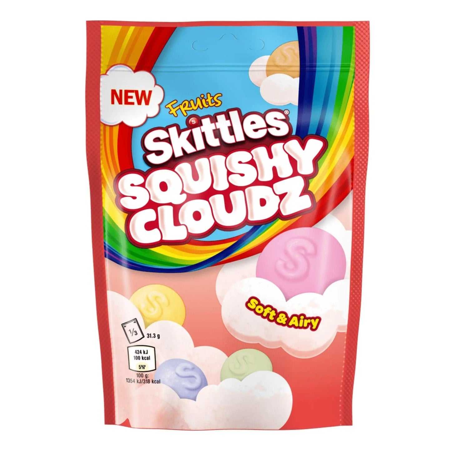 Skittles Squishy Cloudz Frutas 94g OhMyCandyBox